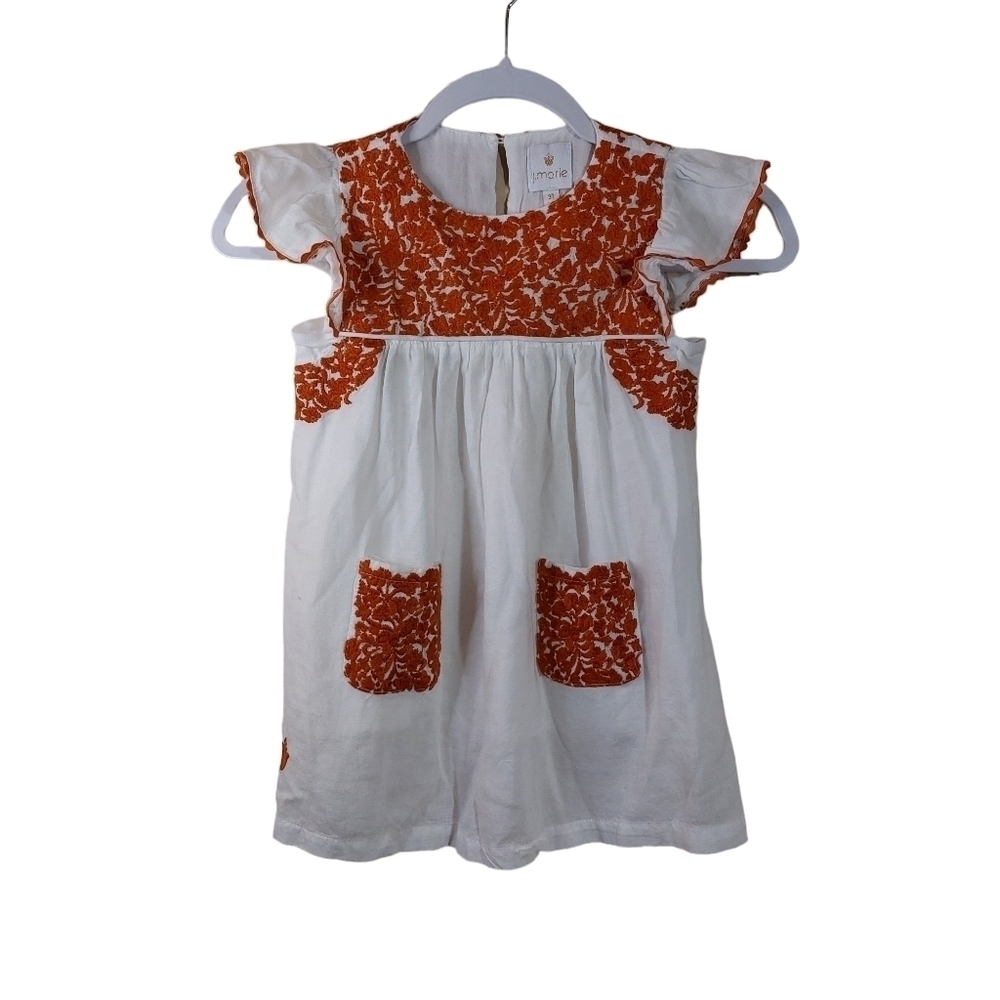 J. Marie Girls Embroidered Casual Dress